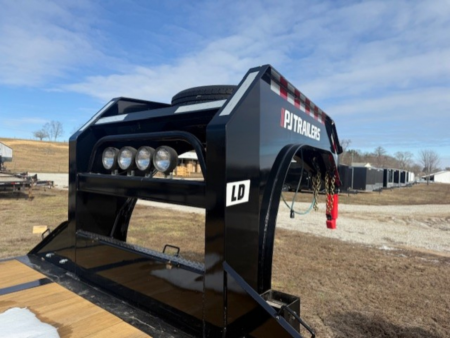 Used 2024 PJ Trailers 40' GOOSENECK (35+5) LD w/ POWERTAIL Deckover Trailer
