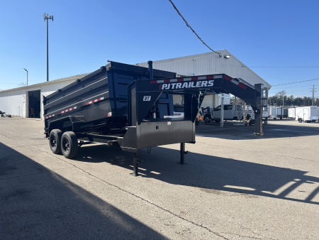 New 2026 PJ Trailers GOOSENECK 14 FT HIGH SIDE LOW PRO TELESCOPIC DUMP TRAILER