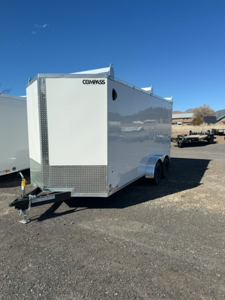 New 2026 Compass Tandem Axle Enclosed/7,000 GVWR/7 x16'