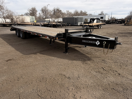 New 2026 Diamond T 8.5-28 Tandem Dual Deckover Pintle Equipment Hauler  W/ MAXX Ramps 24K GVWR
