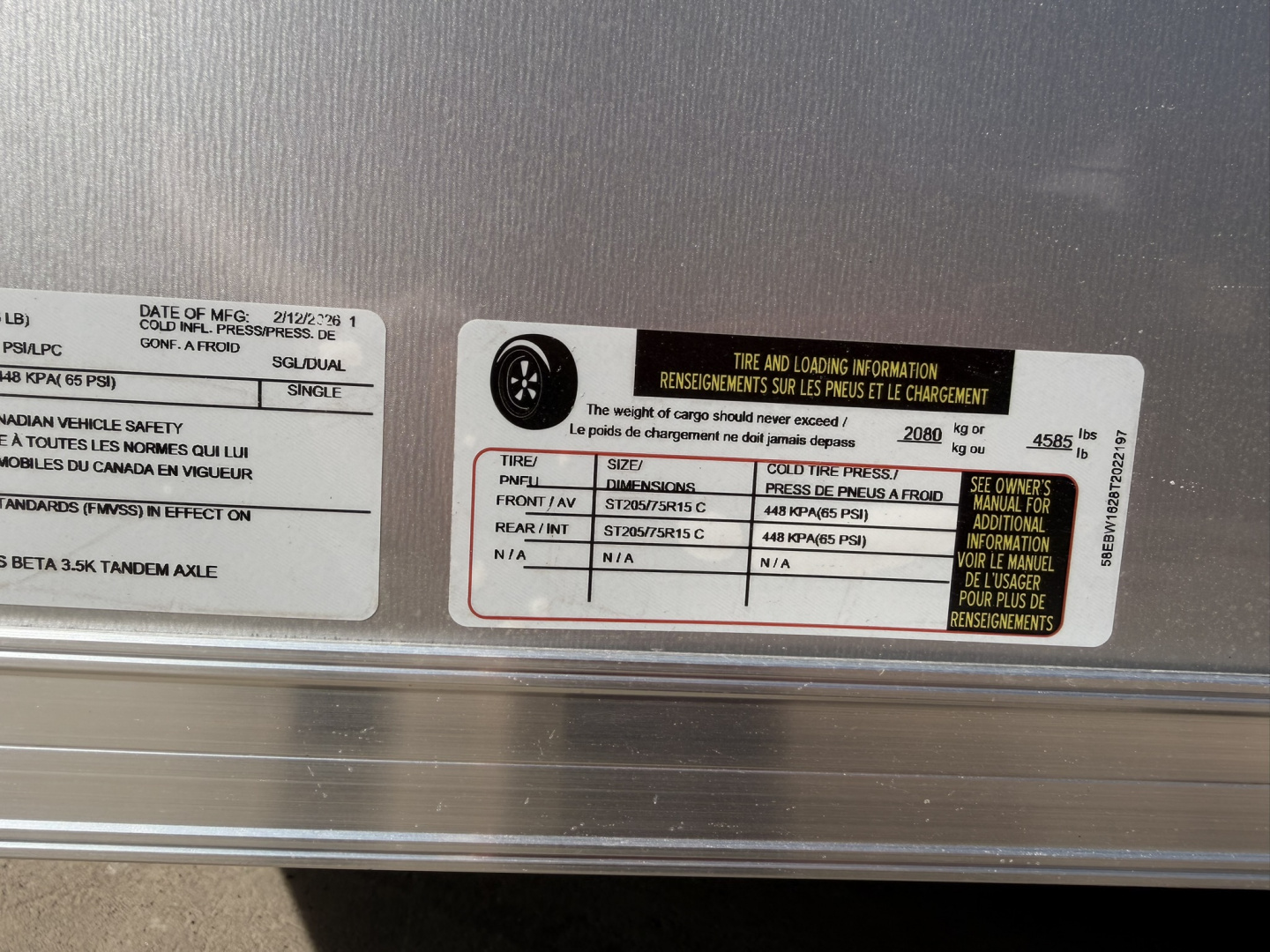 New 2026 Cross Trailers 7-16-1.5V Enclosed 7K GVWR