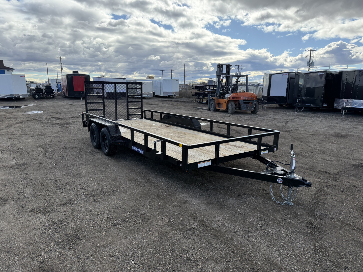 New 2026 Sure-Trac 7X18 7K Tube Top Utility Trailer
