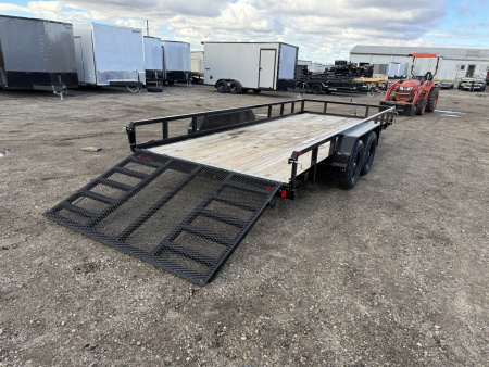 New 2026 Sure-Trac 7X18 7K Tube Top Utility Trailer
