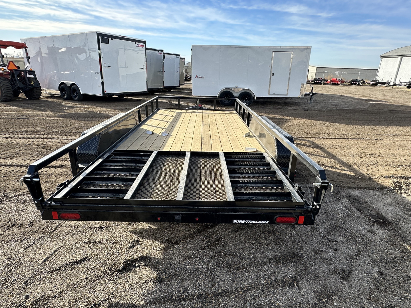 New 2026 Sure-Trac 7X16 7K Tube Top Utility Trailer