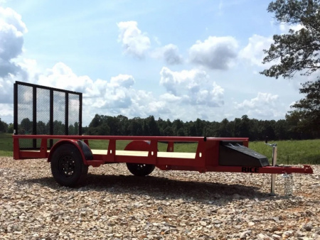 New 2026 RICE TRAILERS SA Pipe Toprail 82" X 12' Utility Trailer