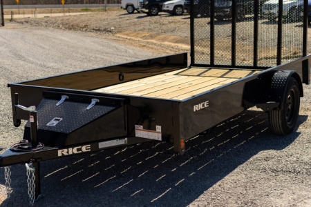New 2026 Rice SA STEALTH 82" X 12' Utility Trailer