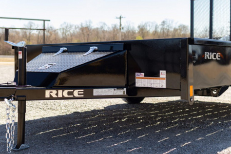 New 2026 Rice SA STEALTH 82" X 12' Utility Trailer