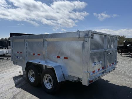New 2026 BWISE DT714LP-LE-14 Galvanized Dump Trailer