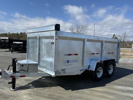 New 2026 BWISE DT714LP-LE-14 Galvanized Dump Trailer