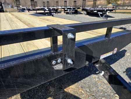 New 2026 Sure-Trac 8.5x20 10K Low Profile Flatbed Deckover- HD Tube Bulkhead- Diamond Plate Deckover Wheels- Stake Pockets and Rub Rails- Spare Tire Carrier- Pressure Treated Decking