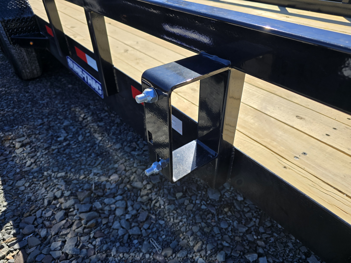 New 2026 Sure-Trac 7x18 10K Utility Trailer- 5' Reinforced Contractor Gate- Lay Flat Gate- Self Retaining Gate Pins- Spare Tire Carrier- Toolbox