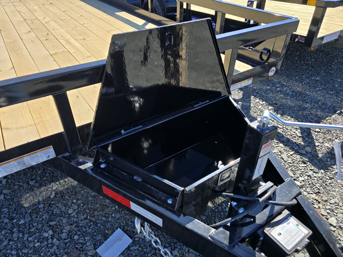 New 2026 Sure-Trac 7x18 10K Utility Trailer- 5' Reinforced Contractor Gate- Lay Flat Gate- Self Retaining Gate Pins- Spare Tire Carrier- Toolbox