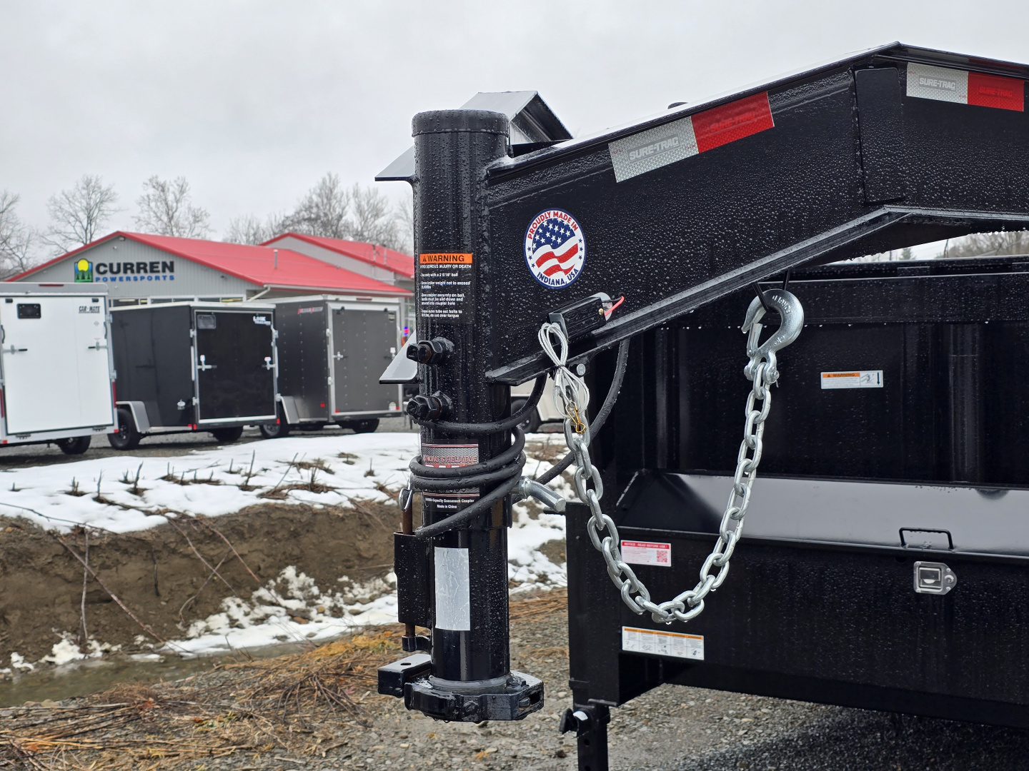 New 2026 Sure-Trac 7x14 14K- Gooseneck- Ramps- Combo Gate- Spare Tire Carrier- Stake Pockets- Integrated Tarp- Drop Leg Jacks