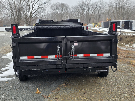 New 2026 Sure-Trac 7x14 14K- Gooseneck- Ramps- Combo Gate- Spare Tire Carrier- Stake Pockets- Integrated Tarp- Drop Leg Jacks