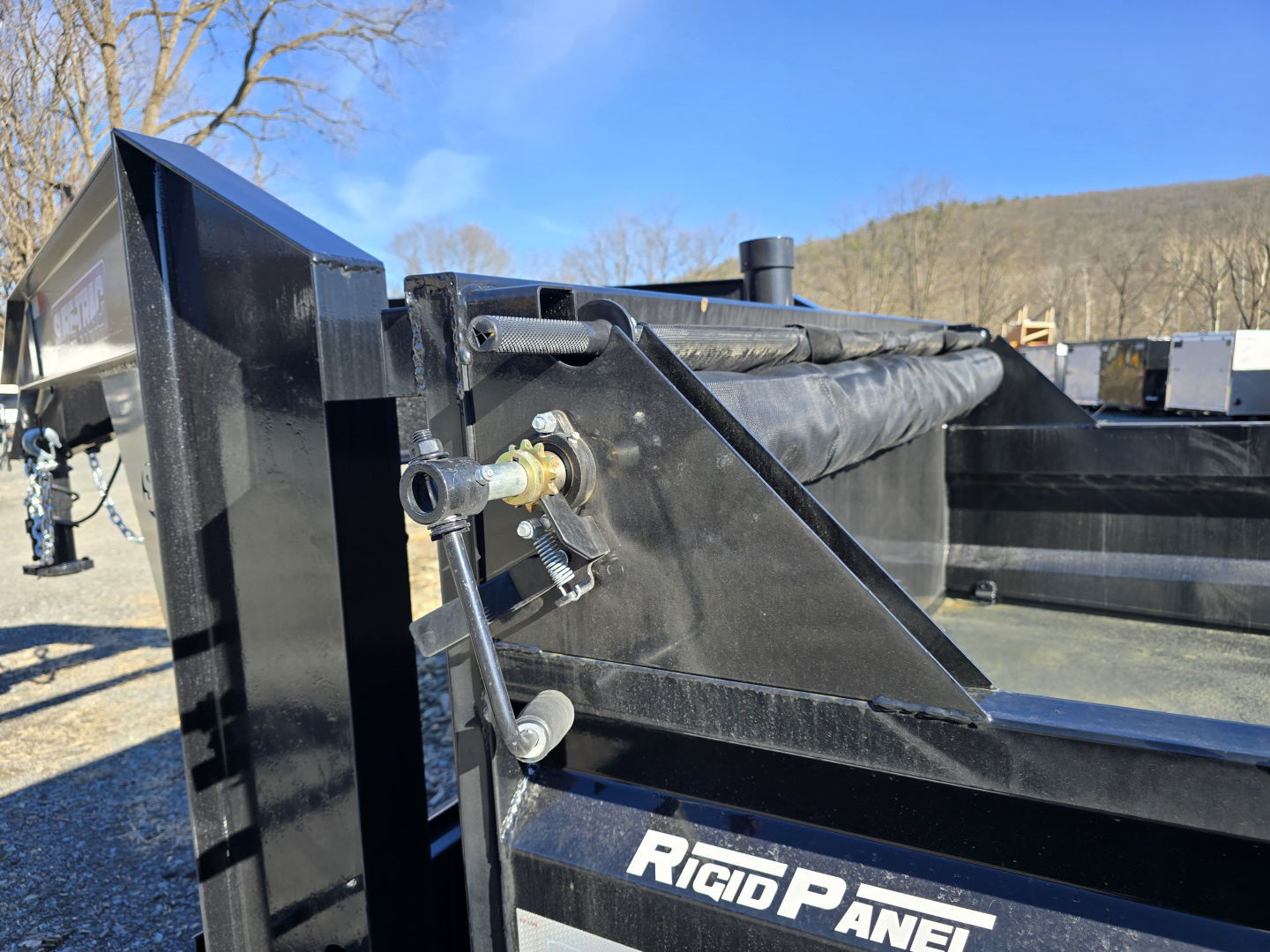 New 2026 Sure-Trac 7x16 14K Gooseneck Dump Trailer- Combination Gate- Tarp Kit- Ramps- Spare Tire Carrier- Drop leg Jacks