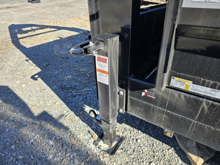 New 2026 Sure-Trac 7x16 14K Gooseneck Dump Trailer- Combination Gate- Tarp Kit- Ramps- Spare Tire Carrier- Drop leg Jacks