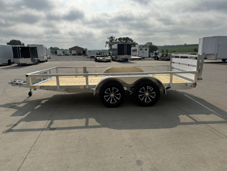 New 2026 H&H Aluminum 82 x14' 7k Rail Side Utility Trailer