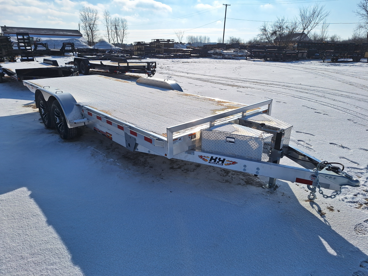 New 2026 H&H Trailers 82x20 Aluminum Speed Loaded Tilt Trailer