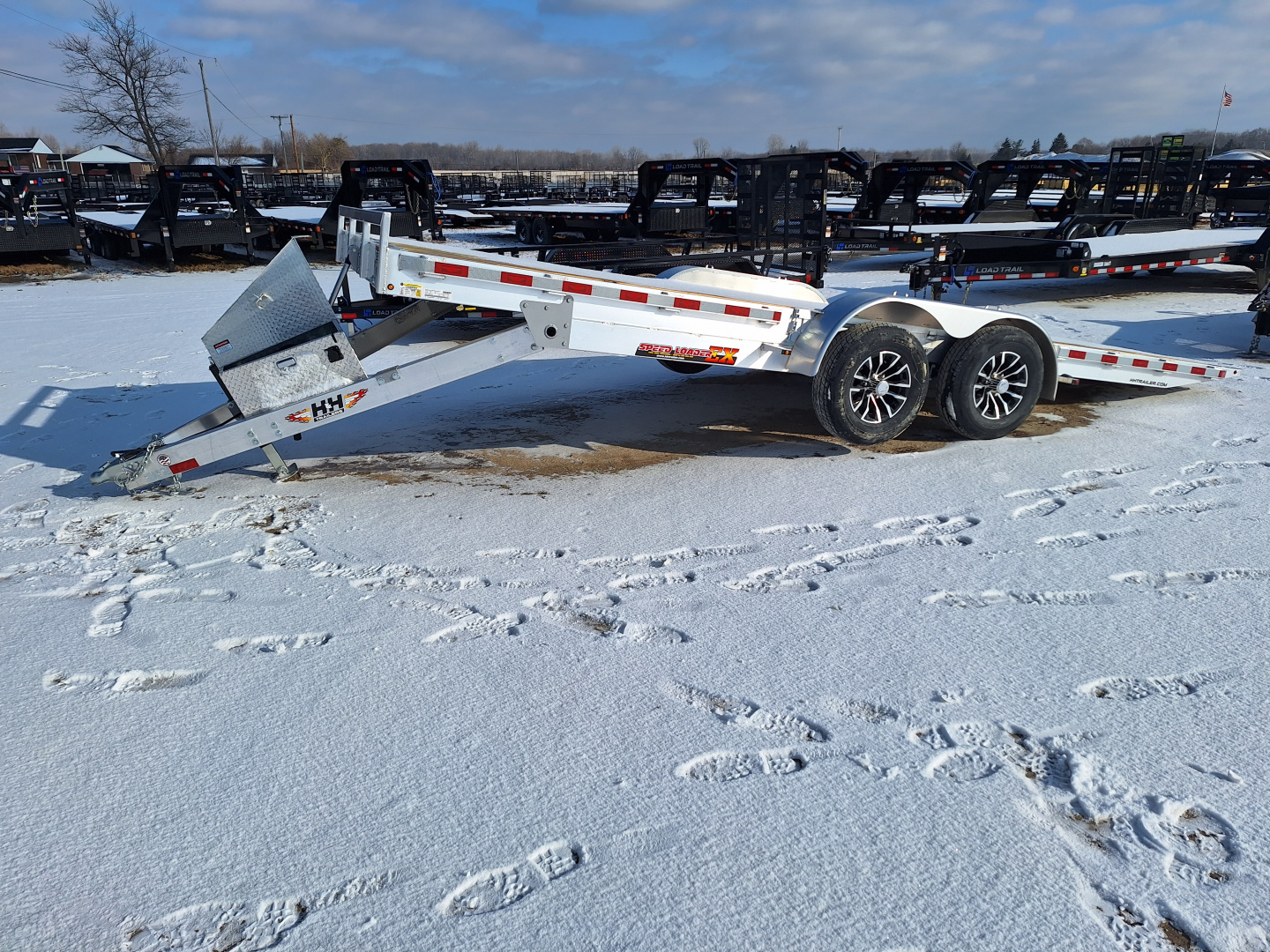 New 2026 H&H Trailers 82x20 Aluminum Speed Loaded Tilt Trailer