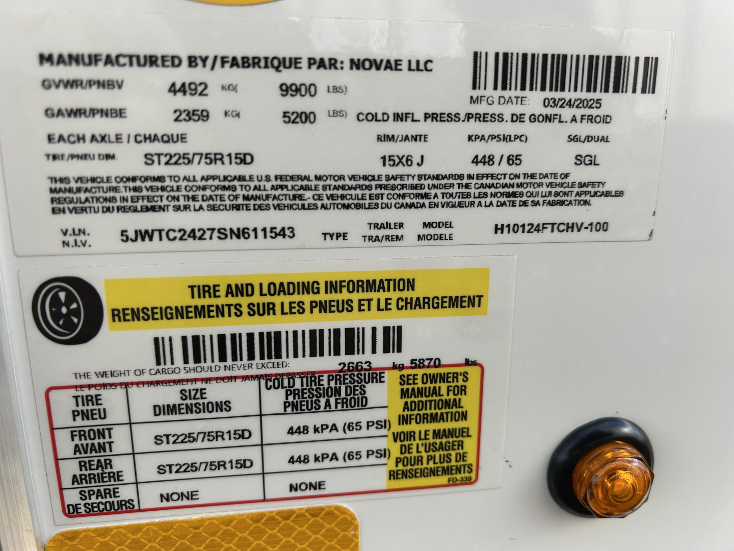 New 2025 H&H Trailers 24' Cargo H10124FTCHV-100 Cargo / Enclosed Trailer