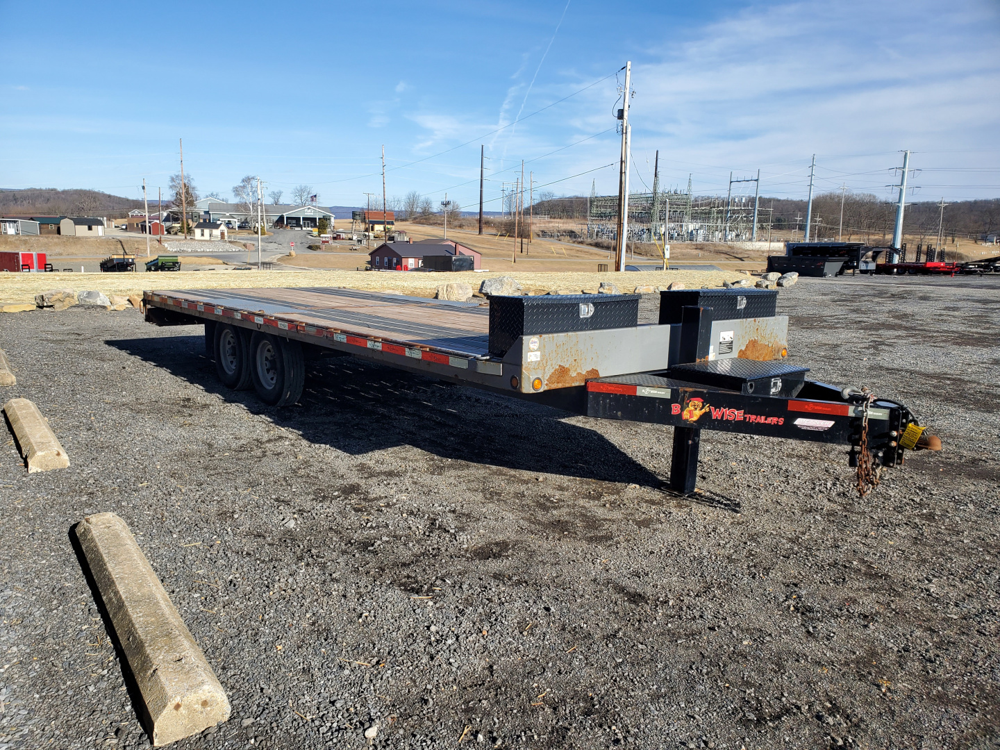 Used 2018 BWISE THD15 Tilt Trailer / 15,400 GVWR / 22'