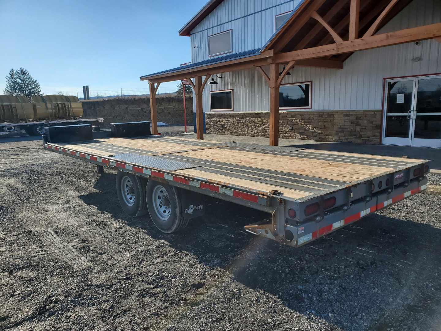 Used 2018 BWISE THD15 Tilt Trailer / 15,400 GVWR / 22'