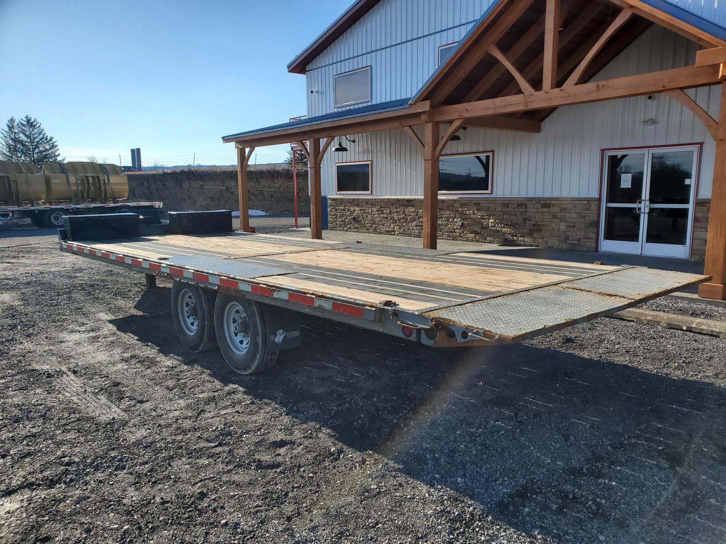 Used 2018 BWISE THD15 Tilt Trailer / 15,400 GVWR / 22'