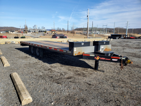 Used 2018 BWISE THD15 Tilt Trailer / 15,400 GVWR / 22'