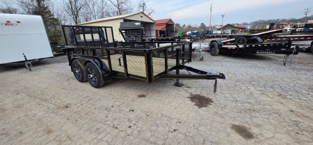 New 2026 P & T Trailers 6.4X12 7K LEAF Utility Trailer