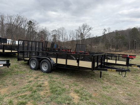 New 2026 P & T Trailers 82X14 7K LEAF Utility Trailer
