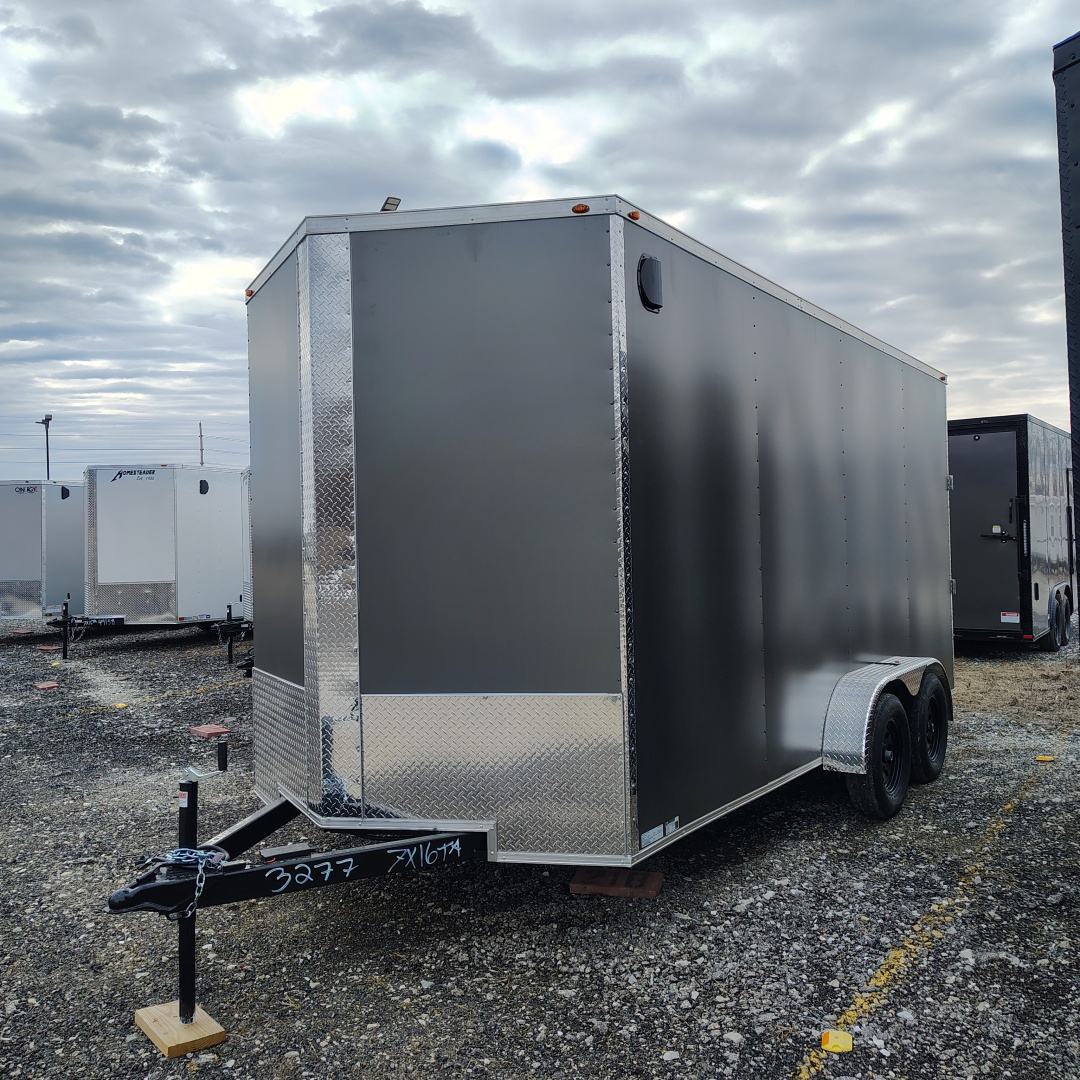New 2026 Mammoth 7x16 TA, 7' interior height, 3.5k axles, .080 polycore Cargo / Enclosed Trailer