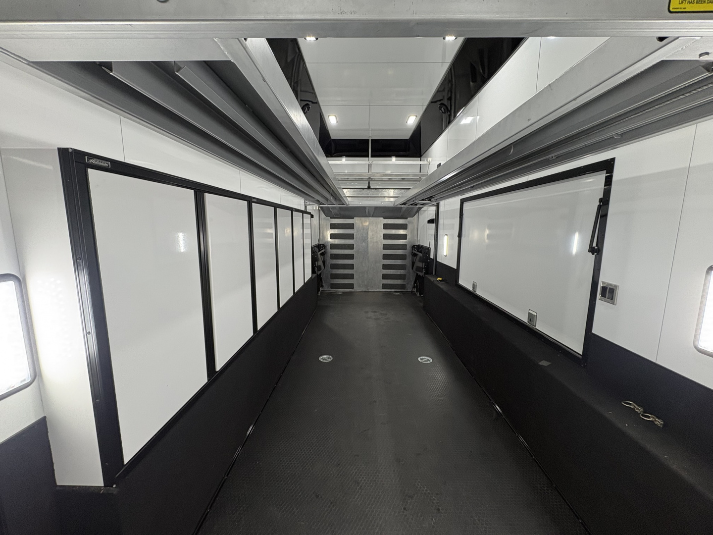 Used 2024 JDCC 46' Peterbilt Custom Coach & 38' 3 Car Stacker w/ Internal rear door lift Package $1,299,999.00