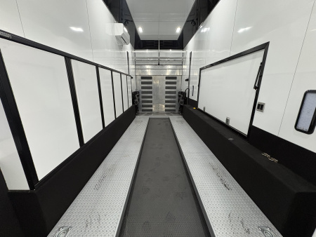 Used 2024 JDCC 46' Peterbilt Custom Coach & 38' 3 Car Stacker w/ Internal rear door lift Package $1,299,999.00