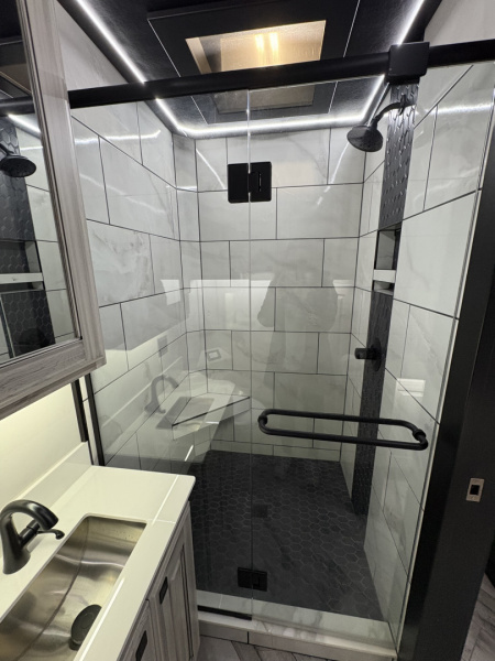 Used 2024 JDCC 46' Peterbilt Custom Coach & 38' 3 Car Stacker w/ Internal rear door lift Package $1,299,999.00