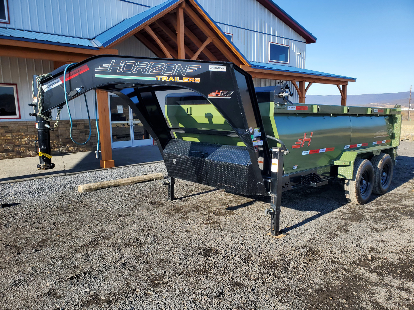 Used 2024 Horizon Trailers HZ7 Dump Trailer / 15,680 GVWR / 83"x12'