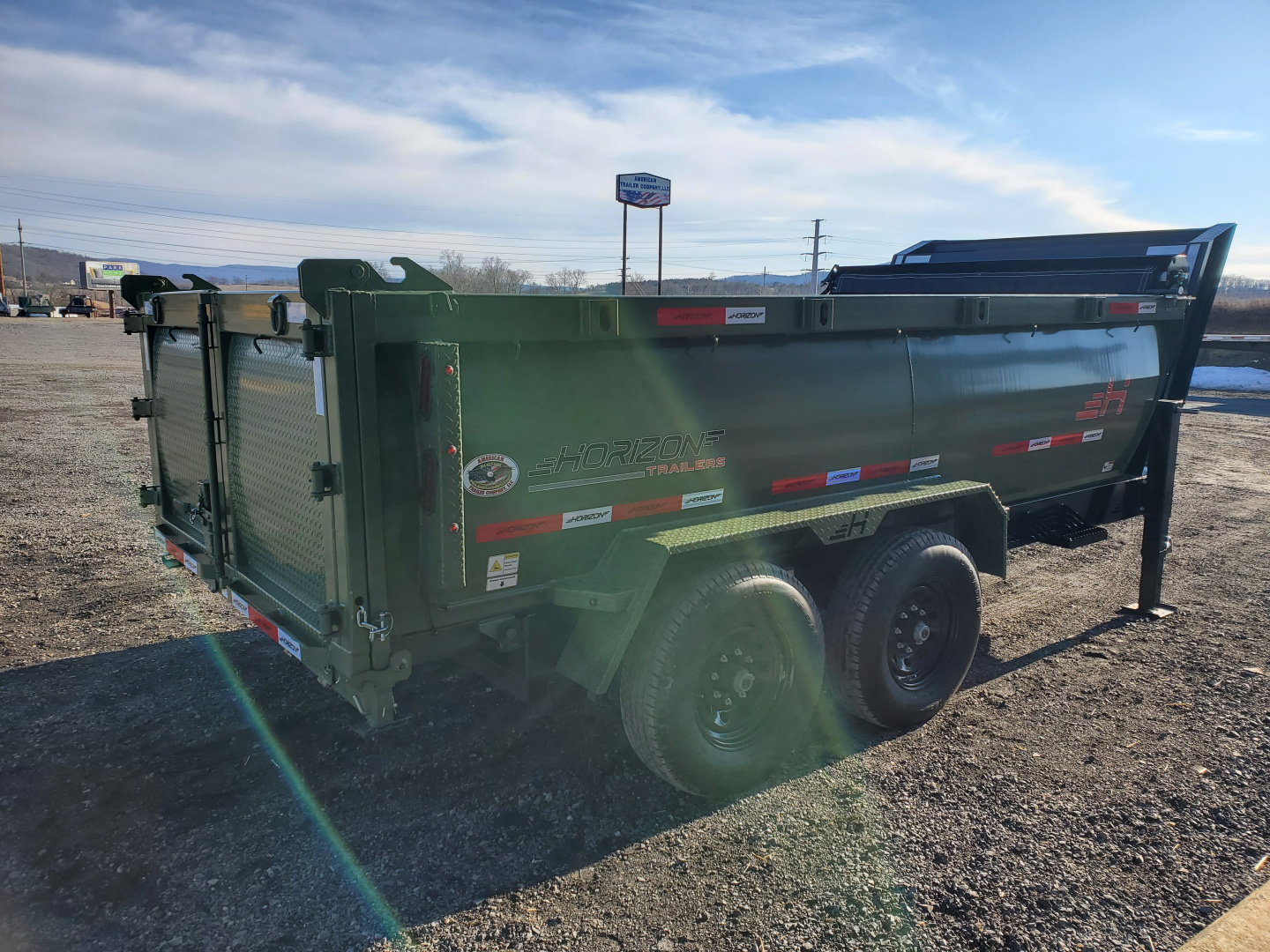 Used 2024 Horizon Trailers HZ7 Dump Trailer / 15,680 GVWR / 83"x12'