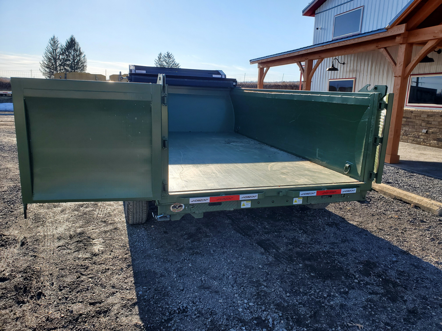 Used 2024 Horizon Trailers HZ7 Dump Trailer / 15,680 GVWR / 83"x12'