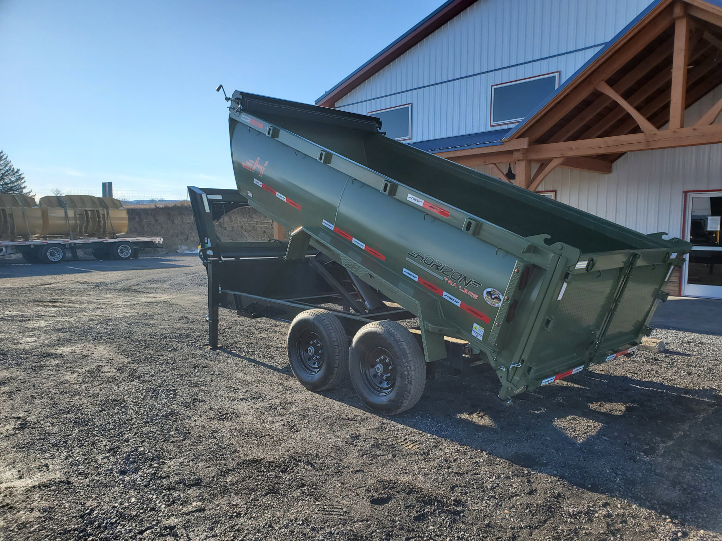 Used 2024 Horizon Trailers HZ7 Dump Trailer / 15,680 GVWR / 83"x12'