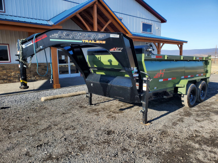 Used 2024 Horizon Trailers HZ7 Dump Trailer / 15,680 GVWR / 83 x12'