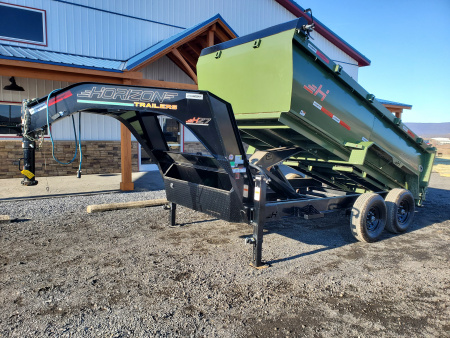 Used 2024 Horizon Trailers HZ7 Dump Trailer / 15,680 GVWR / 83"x12'