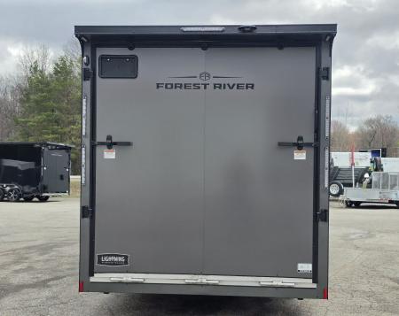 New 7.5 X 18 +5' V-NOSE SNOWMOBILE ENCLOSED POLY COMPOSITE EXTERIOR ALL ALUMINUM LIGHTNING