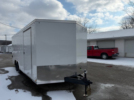 New 2026 8.5 x 20 Enclosed Car Hauler with Ramp 7K GVW - SCREWLESS