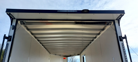 New 7.5 X 18 + 5' V-NOSE SNOWMOBILE ENCLOSED ALL ALUMINUM LIGHTNING 2026