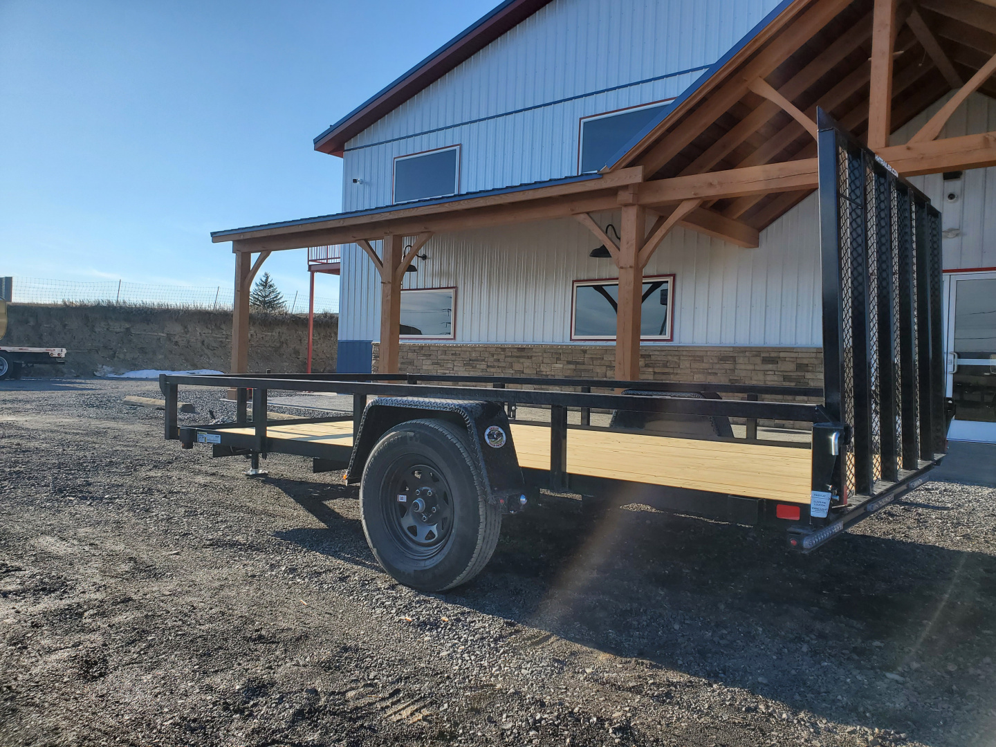 Used 2026 H&H Trailers Rail Side Utility Trailer / 2990 GVWR / 76"x12'