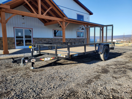 Used 2026 H&H Trailers Rail Side Utility Trailer / 2990 GVWR / 76 x12'