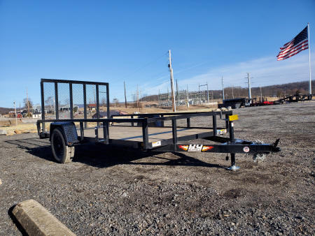 Used 2026 H&H Trailers Rail Side Utility Trailer / 2990 GVWR / 76"x12'