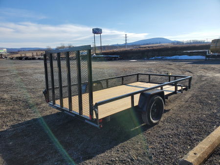 Used 2026 H&H Trailers Rail Side Utility Trailer / 2990 GVWR / 76"x12'