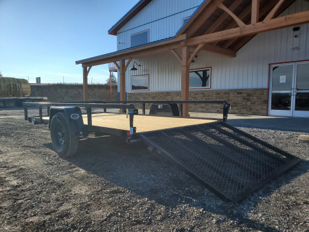 Used 2026 H&H Trailers Rail Side Utility Trailer / 2990 GVWR / 76"x12'