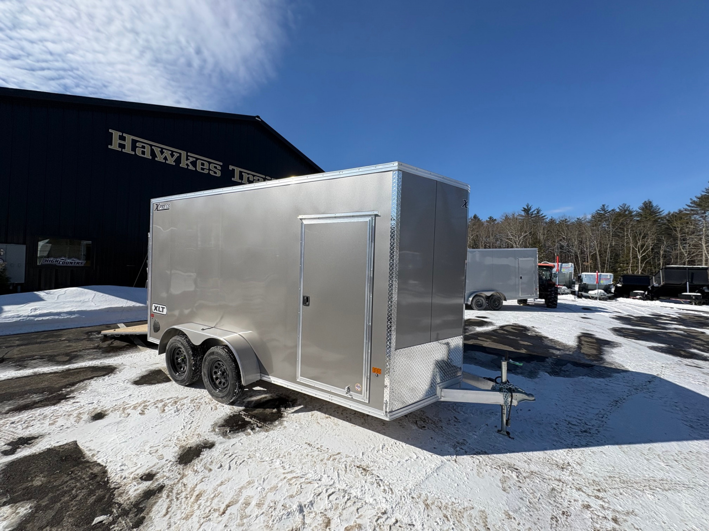 New 2026 High Country 7x14 + 18" V-Nose/ XLT Aluminum trailer / 7'interior -7000GVW