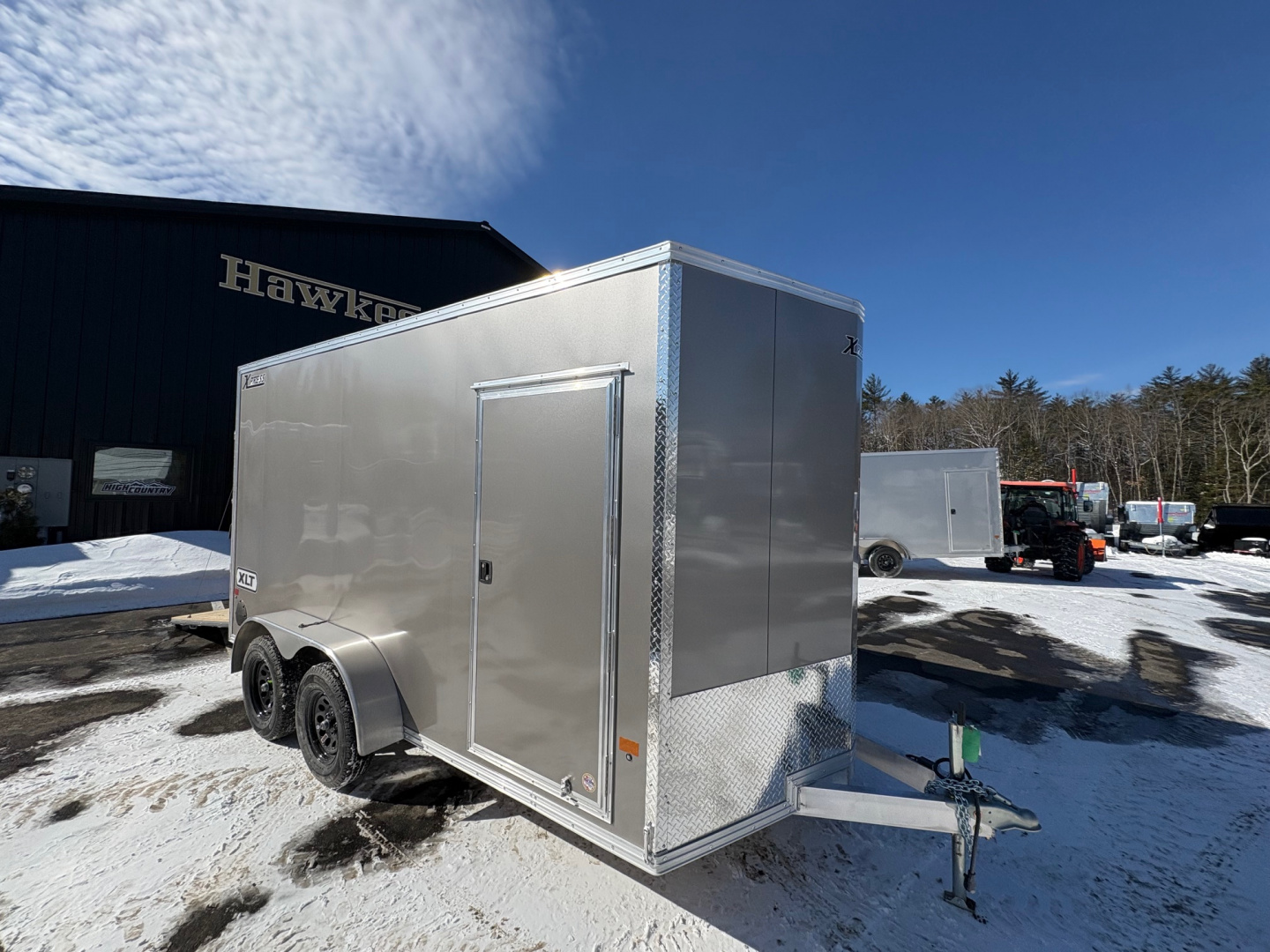New 2026 High Country 7x14 + 18" V-Nose/ XLT Aluminum trailer / 7'interior -7000GVW